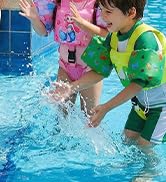 MoKo Kids Swimming Vest 20-50 lbs, Toddler Floaties, Arm Band Floaties with Adjustable Strap, Swi...