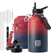DYSANKY Insulated Water Bottle 64oz- Multiple Insulation Vacuum Sealed Thermos- Portable Sports H...