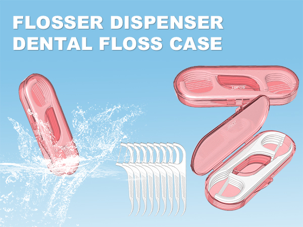 10 Pack Flosser Dispenser Dental Floss Case