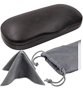 MyEyeglassCase Eyeglass Clam Shell Hard Case for Small-Medium Frames | Men & Women's Classy Trave...