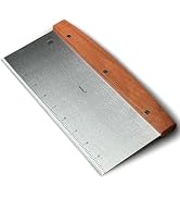 Vovoly Large Bench Scraper Kitchen Utensil, 10" Long Dough Scraper Cutter for Bread and Pizza Cut...