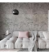 Extra Wide Large Size Grey Concrete Wallpaper Peel and Stick Industrial Cement Wall Paper Matte L...