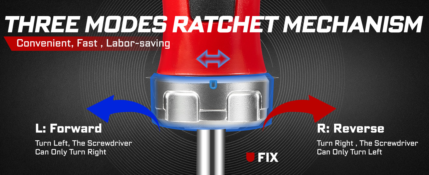 three modes ratchet mechanism