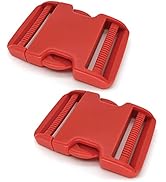 2" Buckle Quick Side Release Buckles Dual Adjustable No Sewing Clips Snaps Heavy Duty Plastic Rep...