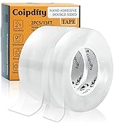 Double Sided Tape Heavy Duty Removable Mounting Tape Picture Hanging Strips Poster Tape for Walls...