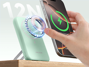 Haloun Magnetic Power Bank green -4-2