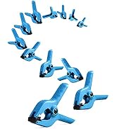 FASTORS 4.5 Inch Spring Clamps for Woodworking,12-PACK Backdrop Clips,Clamps for Pool Cover, Craf...