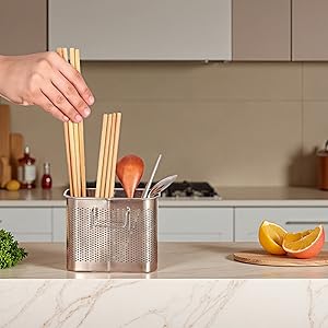 304 stainless steel dish rack with dual sections, rust-proof.