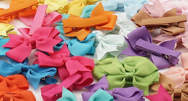 mix color bows for infants