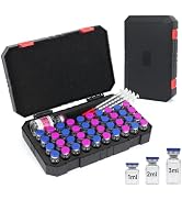 LengKe Peptide Case for Fridge, Dual 3ml and 30ml Vial Case Organizer for BAC Water for Peptides,...