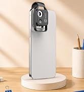 APEXEL 200X Phone Microscope Lens, Nano Zoom Phone Micro Lens for iPhone Android with LED Light C...