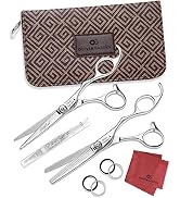 Olivia Garden SilkCut Professional Shear & Thinner Case - Razor Sharp Blade, Ergonomic Handle