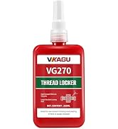 VIKAGU 270 High-Strength Threadlocker Adhesive - Industrial Grade Quick-Cure Formula for Bolts, N...