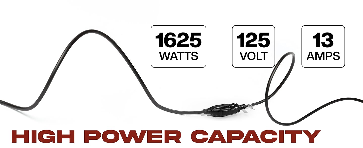 3ft 6ft 10ft extension cords heavy duty black 3 prong