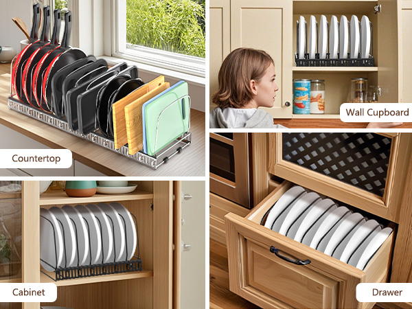 Housolution Cutting Board Organizer Rack