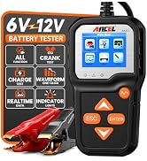 ANCEL BA301 6V 12V Car Battery Tester, 100-2000 CCA Automotive Load Tester Alternator Tester Auto...