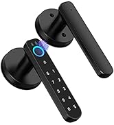 Fingerprint Door Lock, Smart Code biometric Door Lock,with passcode keypad keyless Entry Door Han...