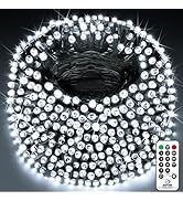 KNONEW Outdoor Christmas Lights 1000 LED 403ft String Lights 8 Modes & Timer Fairy Light Plug in ...