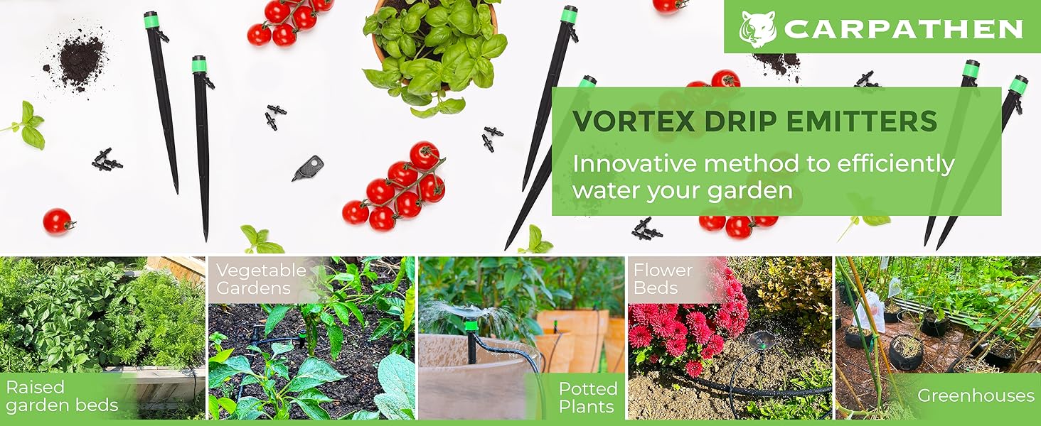 drip irrigation roots wet outdoor sprinkler system parts tubing tree watering line garden emitters