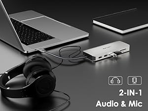 2 in 1 3.5mm Audio Port