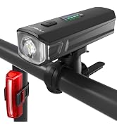 APECYC Bike Lights for Night Riding, 1200 Lumen Bicycle Front Headlight and Back Taillight with 4...
