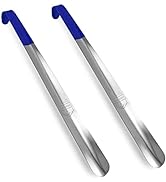 HOUNDSBAY 2 Pack Metal Shoe Horn Long Handle for Men 16.5", Extra Long Shoe Horn for Seniors Wome...