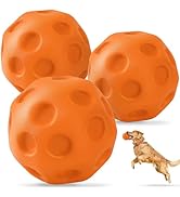 KIPRITII 3 Pack Dog Balls for Medium & Large Dogs - High Bounce & Floating Fetch Balls, Interacti...