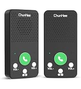 ChunHee Wireless Intercom for Home, 500ft Range Full Duplex House Communication System, Easy 4-Bu...