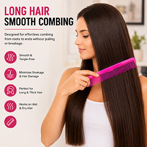 barber comb dressing comb hair styling comb detangling comb coarse fine tooth comb wet hair