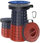 ALEVMOOM Upgraded XXL 19.7" Collapsible Stool, Heavy Duty Portable Folding Stool Max Load 1000 lb...
