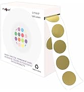 PARLAIM 1000PCS 1/2 Inch Round Color-Code Dot Stickers,Circle Colorful Coding Label Sticker for H...