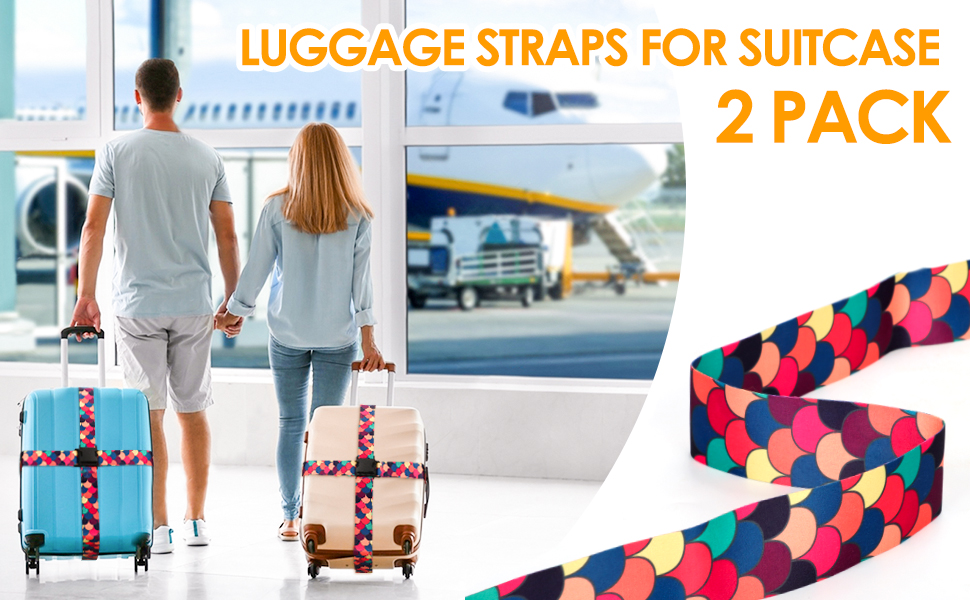 Gutsdoor Colorful Luggage Strap for Suitcase