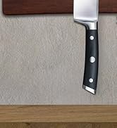 Fridge Applicable Magnetic Knife Holder for Wall, HOSHANHO 16 Inch Magnetic Knife Strip, Acacia W...
