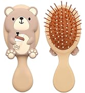 DINATIS Hair Brush Mini Toddler Hair Brush Detangler Brush Kids Detangler Hairbrush Soft Massage ...