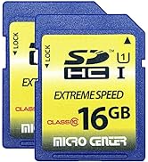 16GB Class 10 SDHC Flash Memory Card Standard Full Size SD Card USH-I U1 Trail Camera Memory Card...