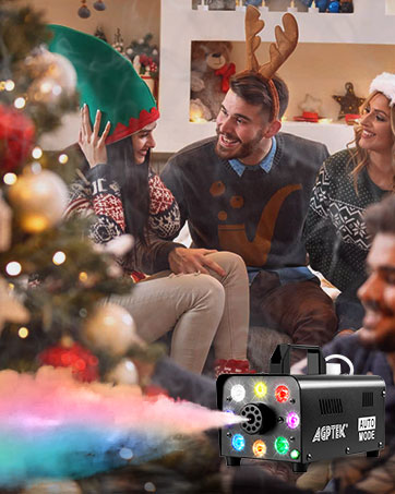 fog machine with LED lights smoke machine for Christmas party