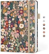 Taja Pretty Lined Journal for Women, Aesthetic Cute Hardcover Leather Journal for Writing, A5 Col...