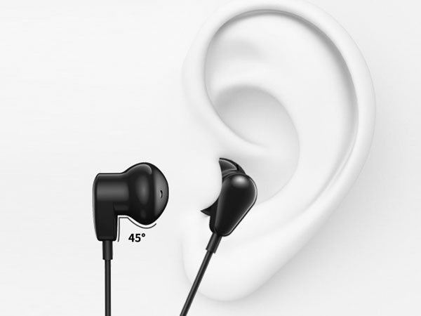 3.5mm Earbuds Hi-Fi Stereo Headphone Bass Wired Earphones with Mic Volume Control