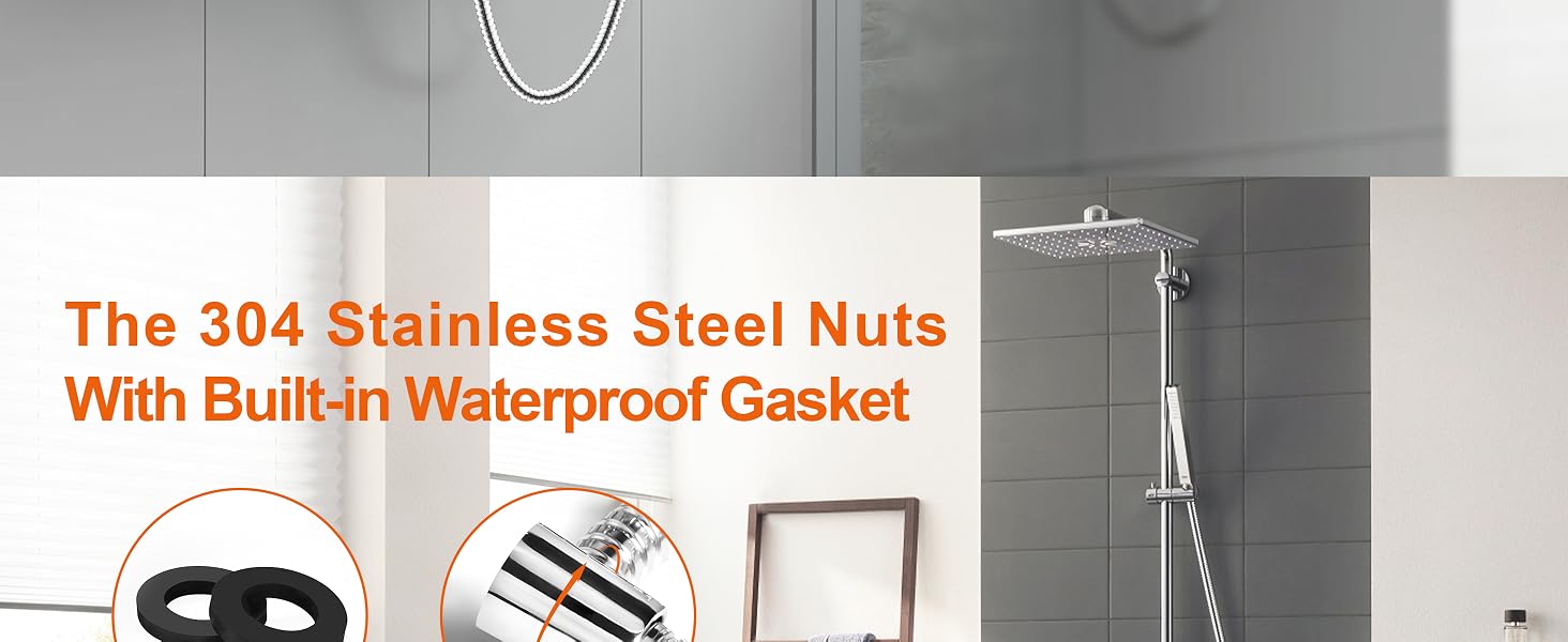 BBLIFE Metal Handheld Shower Head Shower Hose