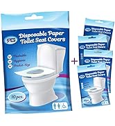 Rockland Guard Toilet Seat Cover - Flushable & Disposable Toilet Seat Cover for Bathroom - Road T...