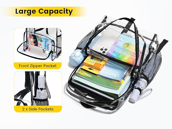 clear backpacks