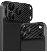 AHASTYLE for iPhone 17 Pro Max Camera Lens Protector All-in-one CarbonFiber | 1:1 Perfect Fit, Fu...