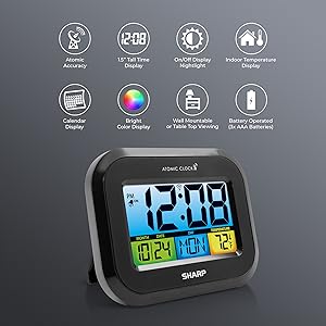 Atomic wall clock office school kitchen den garage