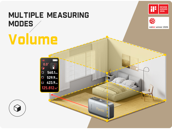 Fanttik A10 APEX 3-in-1 Digital Laser Tape Measure with HD Color Display