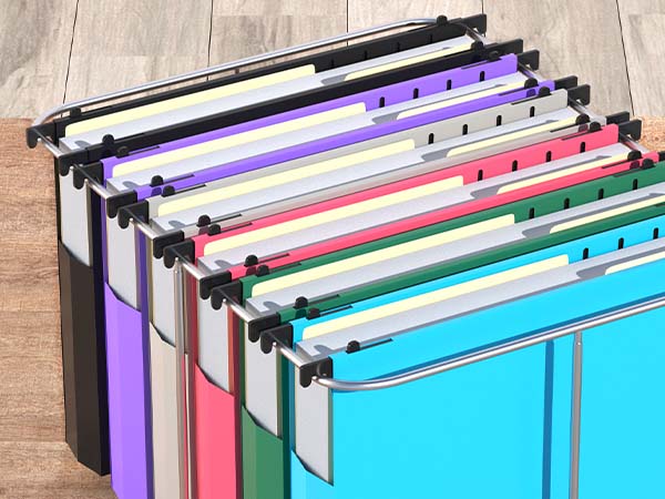 files for filing cabinet plastic