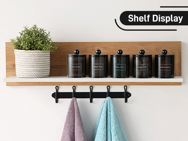 qtip holder dispenser bathroom canisters