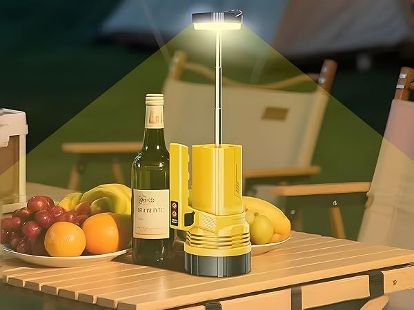 Camping table lighting