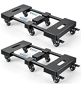 KEDSUM Furniture Dolly with 6 Swivel Casters, Expandable Moving Dolly, 24in-12in Furniture Movers...