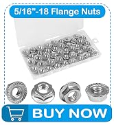 Yinpecly 5/16-18 Serrated Flange Hex Nuts,5/16