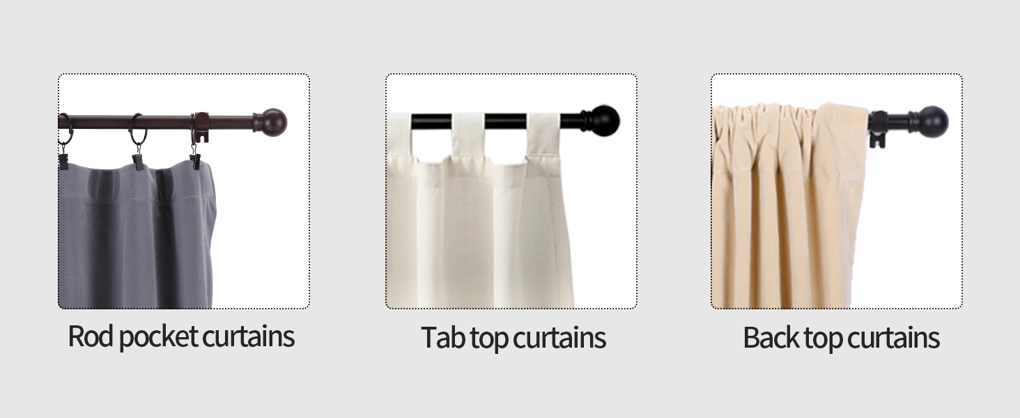 curtain rods for living room